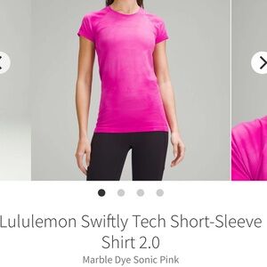 lululemon sonic pink tie dye swiftly